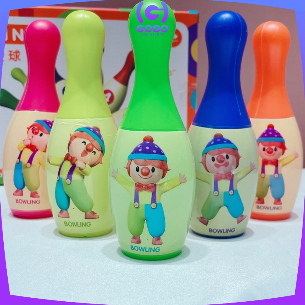 GOGO-M215 Mainan Bowling Anak Karakter / Mainan Olahraga Anak Bola Bowling Set / Mainan Edukasi Anak Boling Set / Sport Game