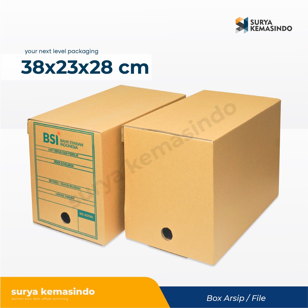 

Box File 38x23x28 cm (BSI) Kardus/Kemasan/Paking/BoxArsipBSI/BoxArsip/BoxFile/Filebox/Arsipbox/document/tinggi28