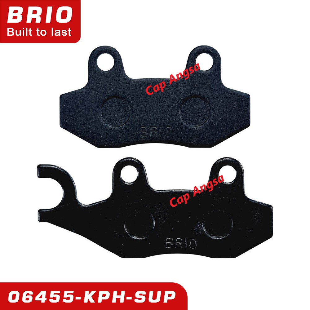 BRIO FRONT BRAKE PAD KAMPAS REM DEPAN DISC DISPED REM SUPRA X FIT 125 REVO KARISMA 06455 KPH DISPAD 20pc