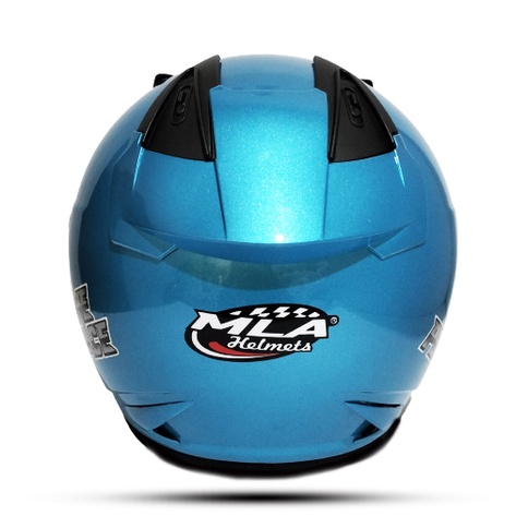 Helm Half Face Solid Mla Dj Maru ICE BLUE ONE PEACE Singel Visor Untuk Pria Dan Wanita Dewasa SNI COD