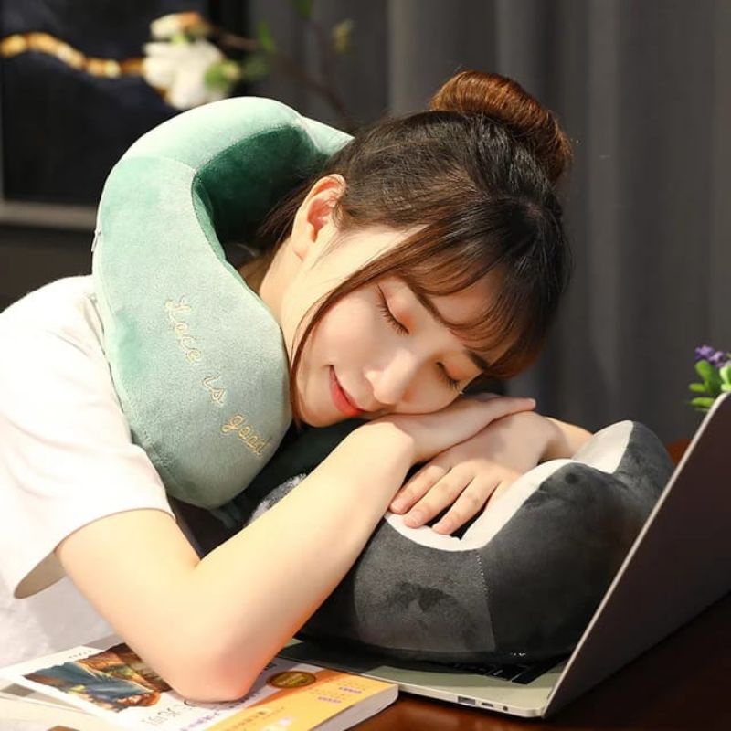 Bantal leher bantal leher lucu imut Berbentuk tidur siang bantal leher mewah lembut Ber SNI