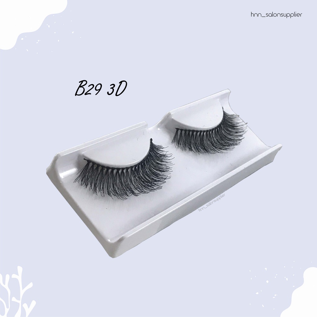 Bulu Mata Palsu Handmade B29 3D Fake Eyelash Eye Lashes Lash Artifivial Belle Eyelashes