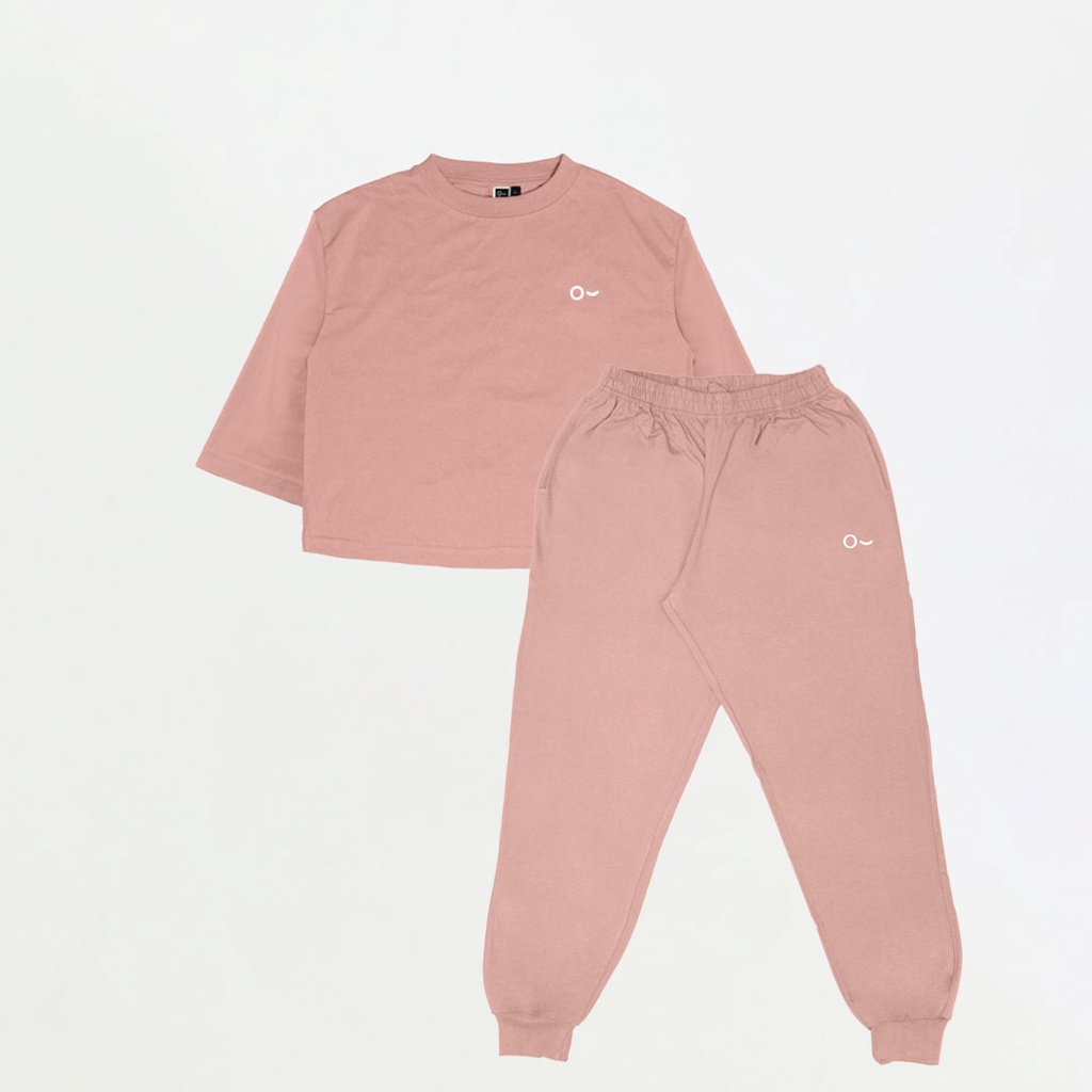 Bundling Active Set (Long Pants + Oversize Crop Top)