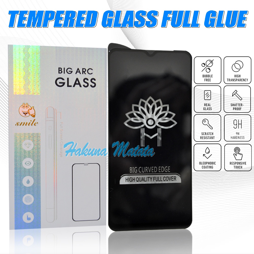 Tempered Glass Vivo V25 / Vivo V25e Big Arc Full Glue Anti Gores