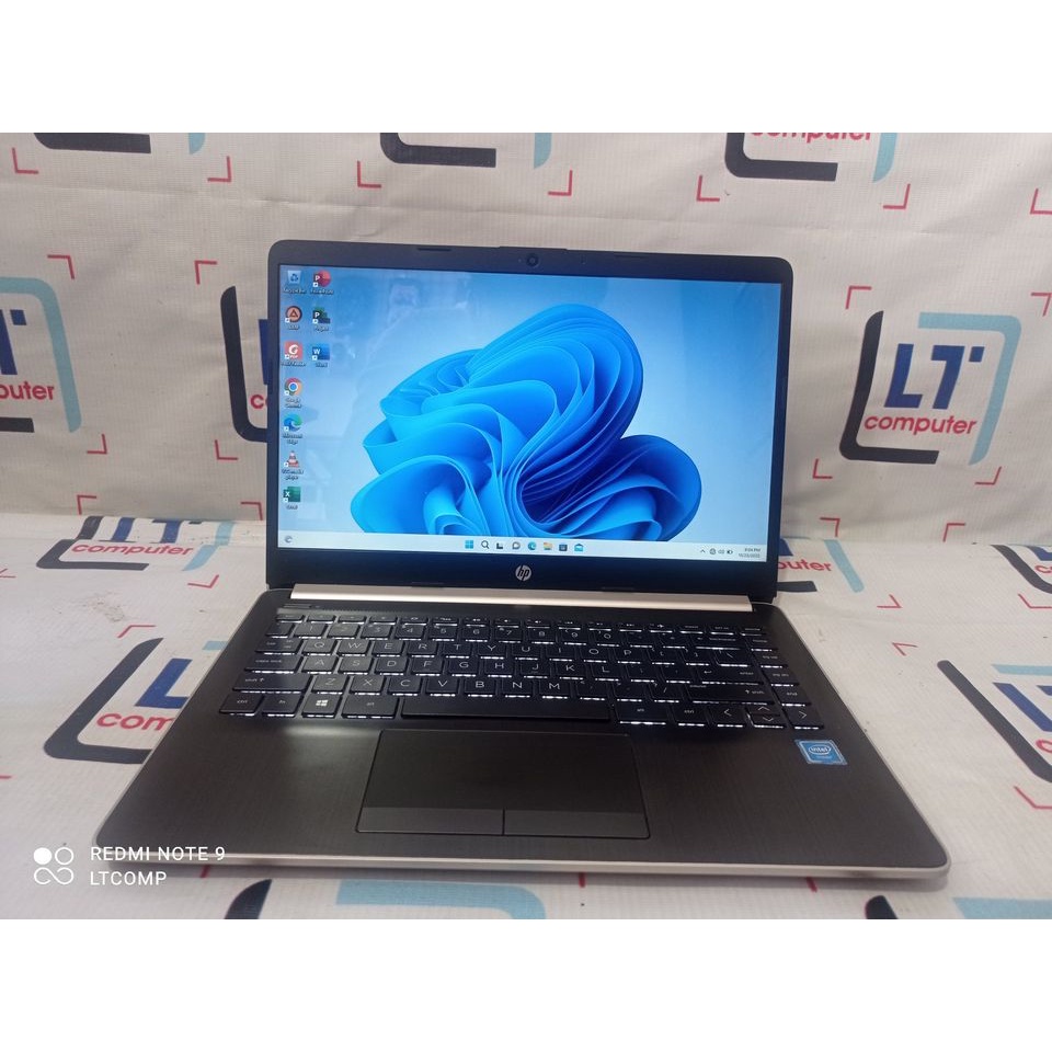 LAPTOP SECOND HP14S SLIM LIKE NEW RAM 4 GB KEYBOARD BACK LIGHT SSD HARGA MURAH