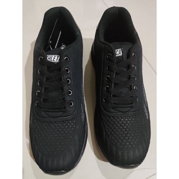 ATHLETICA official shop Val All Black sepatu pria wanita running sneakers