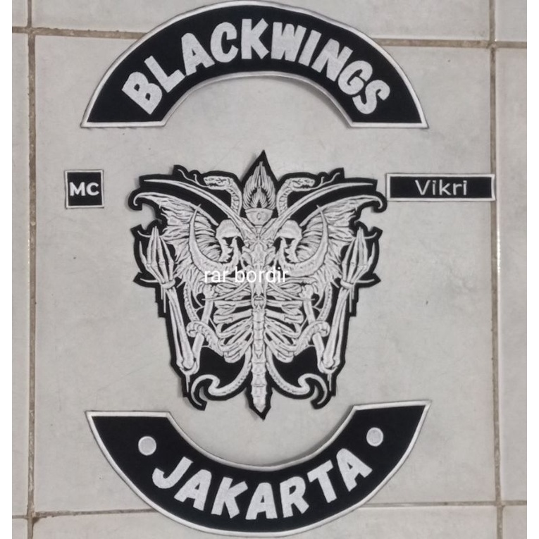BORDIR BESAR KOMUNITAS BACK PATCH LOGO BESAR CUSTOM