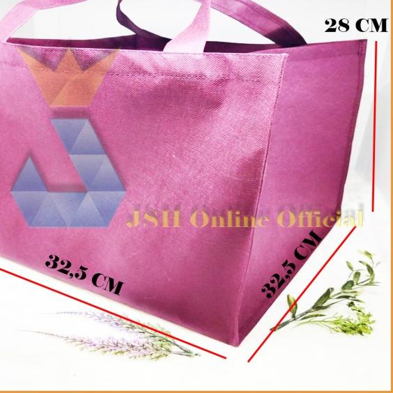 

[Premium] Tas Spunbond 32,5 x 32,5 x 28 Cm Kantong Goodie Kotak Kue - Merah