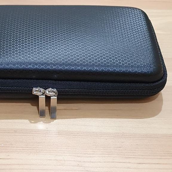 Tas Gadget Eva Hard Case 6.5" / Organizer gadget Powerbank Vs Vivan - Biru Metalik