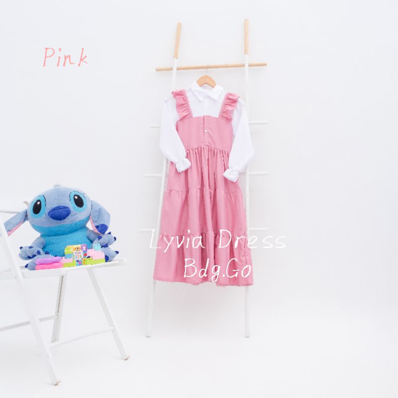 Dress Anak Cantik Dress Anak Perempuan Gamis Anak Muslim Lyvia Dress Bahan Moscrepe