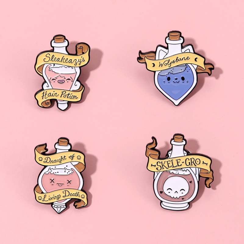 Bros Pin Desain Potion Magic 4 Gaya Untuk Aksesoris Pakaian