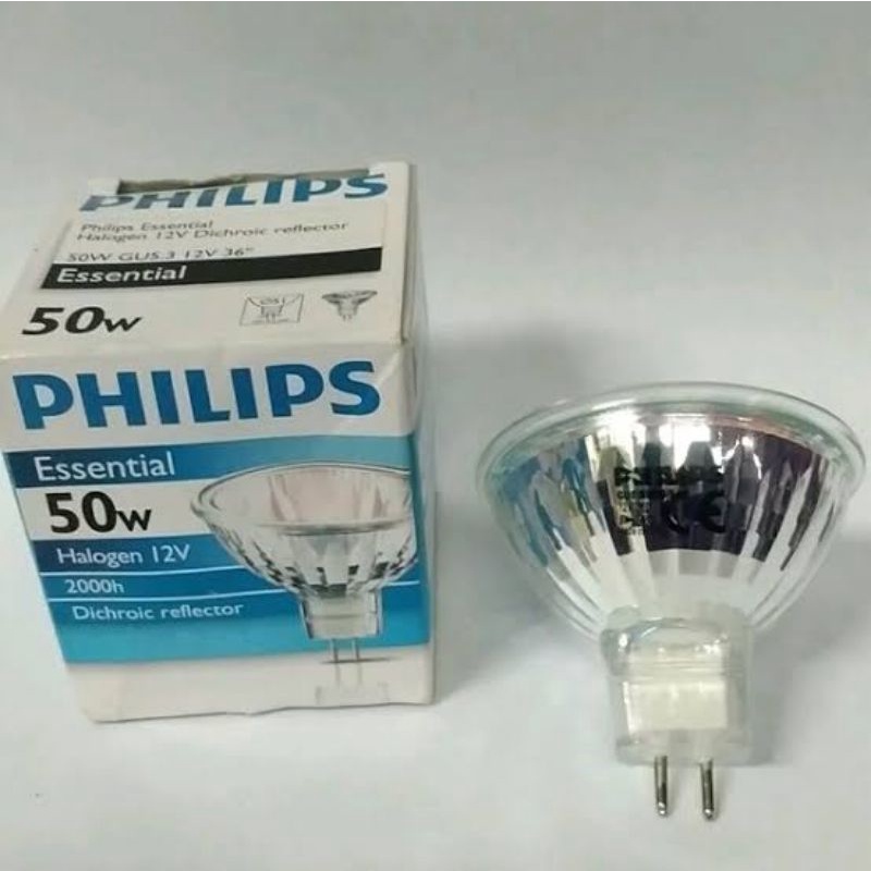 Philips Halogen mangkok MR16 50w 12v Philips