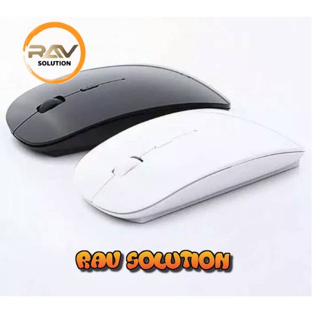 Mouse  wireless gaming  murah slim 2.4Ghz - Putih/hitam/wireless mouse gaming/  - RAV SOLUTION