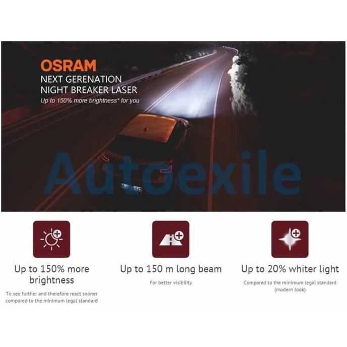 Promo Osram NBR Laser Next Generation HB3 NBL Night Breaker Gen2 Lampu Mobil