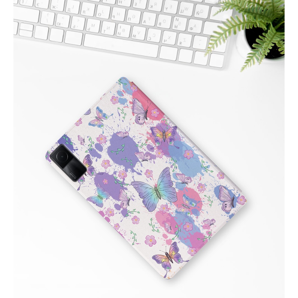 Casing Flipcase Xiaomi Redmi Pad (2022) 10.61 &quot;VHU4254IN 5G Bahan Kulit Motif Kupu-Kupu Butterfly