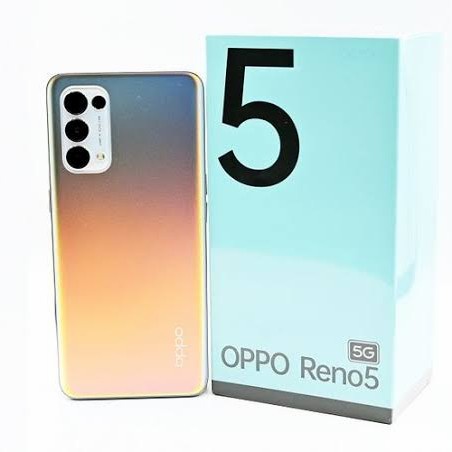 T0P OPPO RENO 5 5G 8/128 GB - NEW GARANSI RESMI NICE