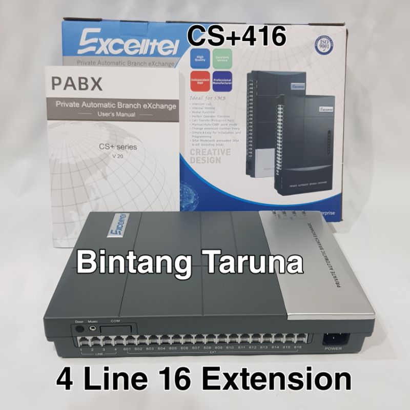 Pabx 416 Excelltel Pabx CS+416 Excelltel 4 line 16 Extension Pabx Excelltel CS416