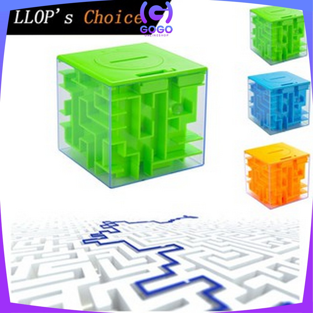 GOGO-M274 Mainan Maze Puzzle Ball / Mainan Puzzle Labirin Transparan 3D Mainan Jadul Edukasi Motorik Anak