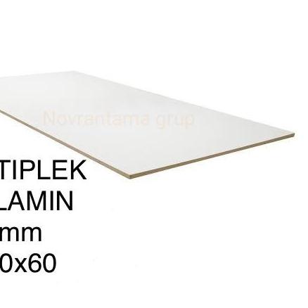 Multiplek / Triplek melamin putih 6mm (120x60)cm, melaminto plywood