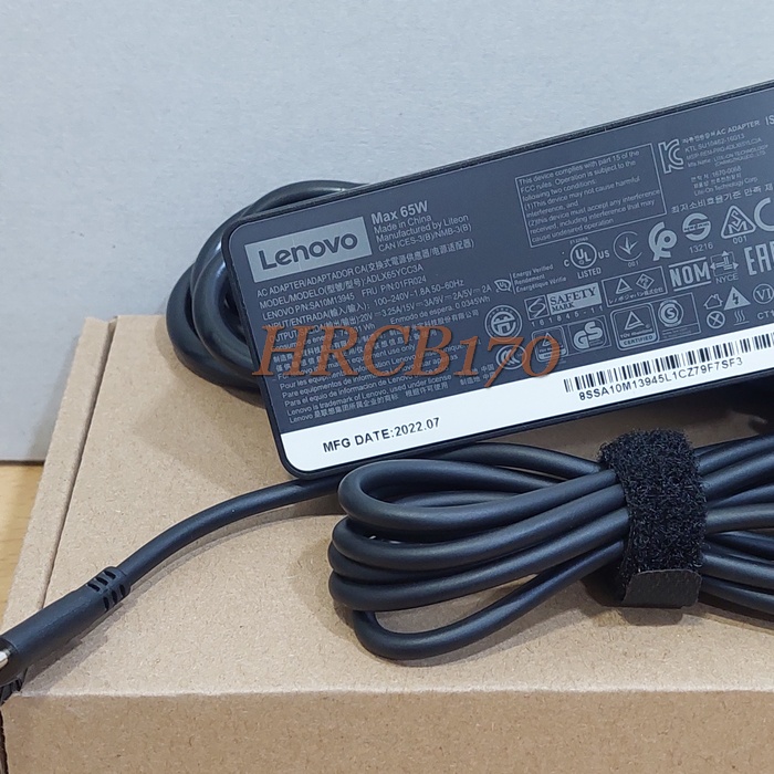 Adaptor Charger Lenovo Thinkpad X380 X390 X395 T490 T490S - USB TYPE C