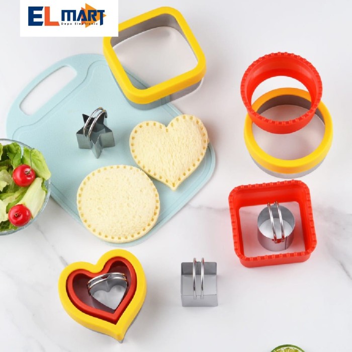 Cetakan Roti Tawar Lucu Sandwich Bento Maker Pemotong Roti CBT07