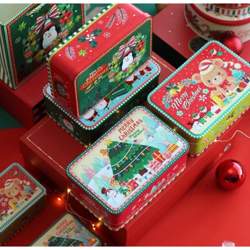 

Debora Christmas Tincan / Kaleng Cookies / Packaging Tas Tincan Natal 2022