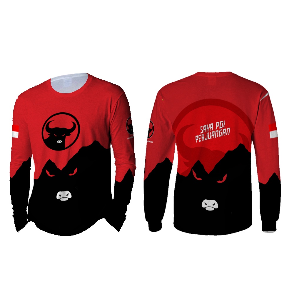Kaos Baju PDIP / Kaos Baju Partai Pdip Pdi Perjuangan Fullprint Art 4