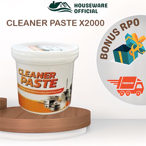 CLEANER PASTE X2000, Krim penghilang logam X2000, bedak pembersih serbaguna membersihkan permukaan l