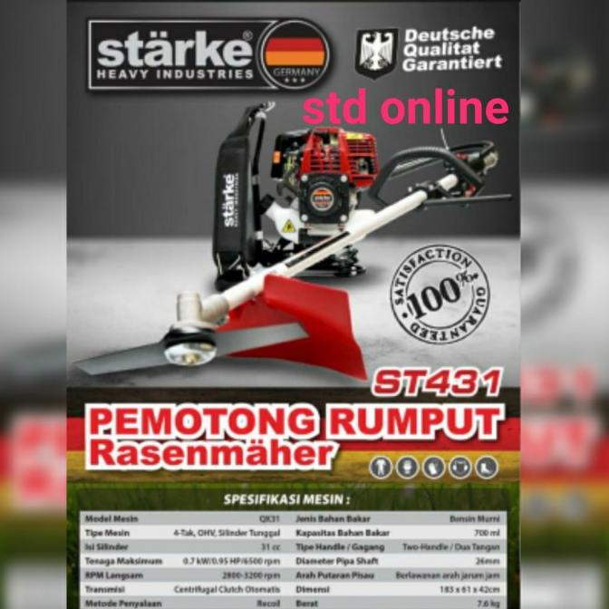 ST431 MESIN POTONG RUMPUT 4TAK STARKE