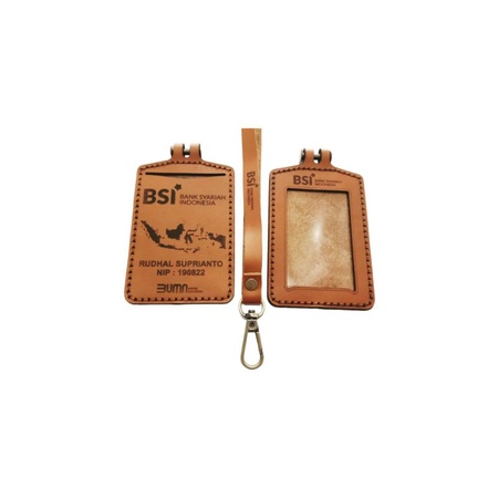 

⭐⭐⭐⭐⭐Lannyard name tag asli kulit murah