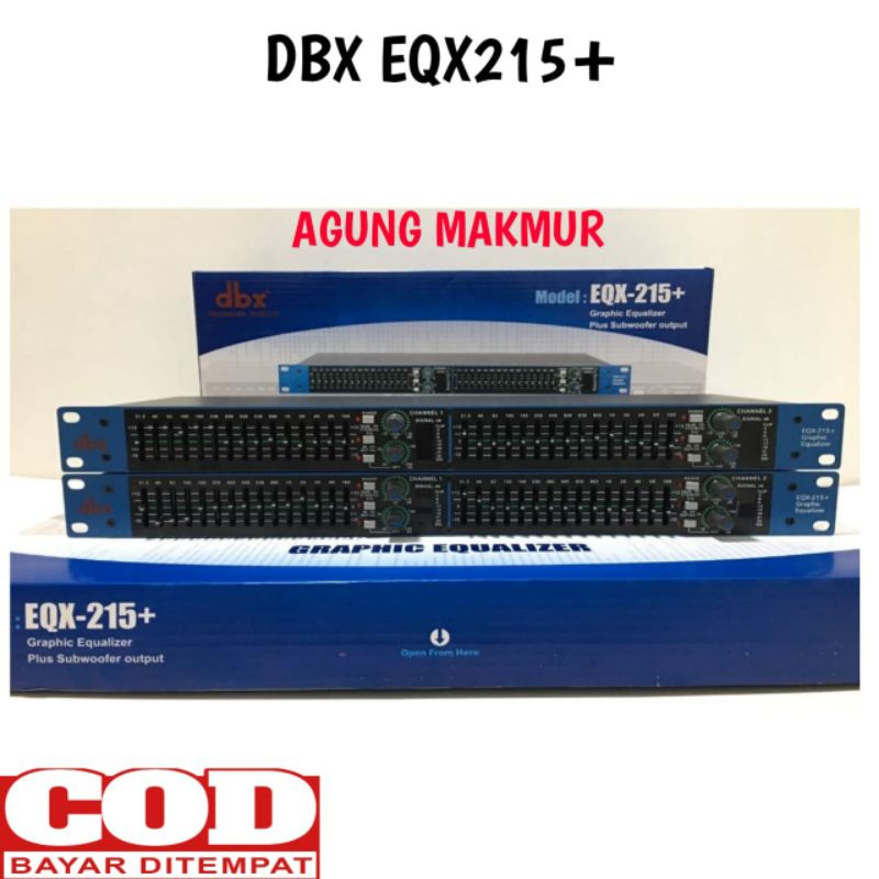 Equalizer DBX Eqx215+ Subwoofer - Equalizer DBX EQX 215+