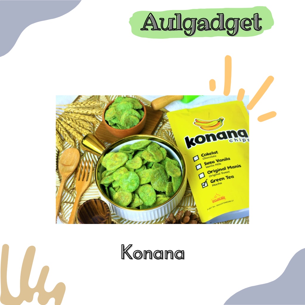 

Keripik Pisang Konana Chips Cemilan Kemasan 80 gr