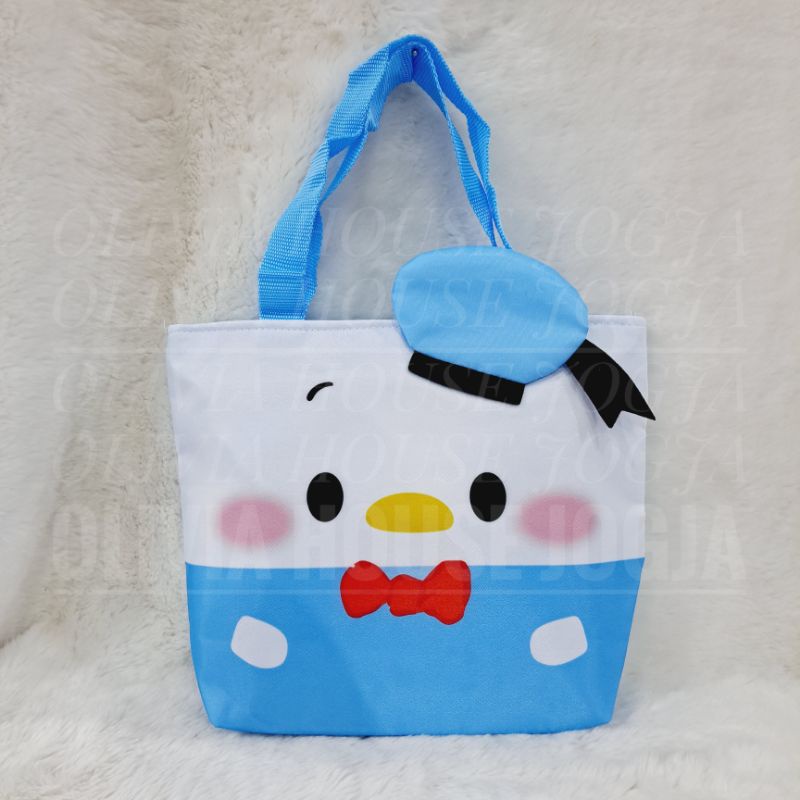 Tas Bekal Donald Duck 1Rest Tas Tenteng Donald Duck Biru Putih Sling Bag Donald Duck Lunch Bag Donal