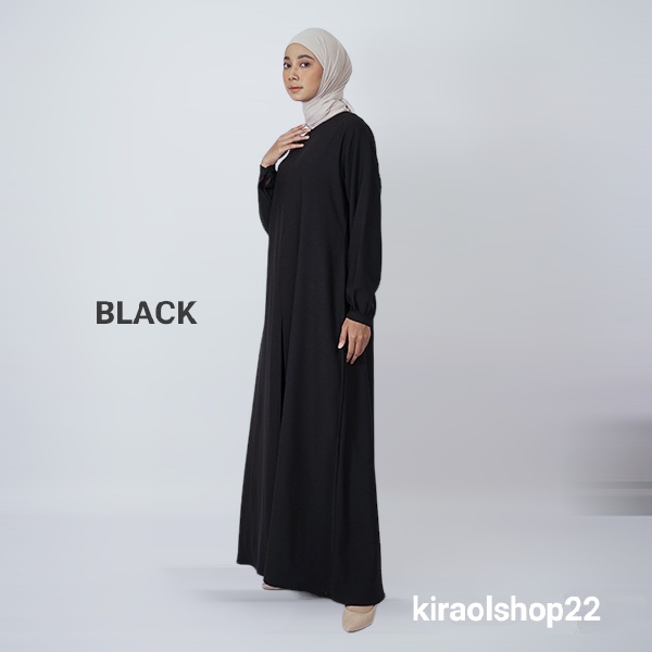 Gamis Polos SimpeL Tangan Karet I Dress Muslim Polos I Suryalaya Busana
