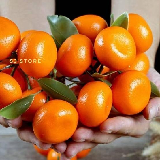 Hiasan imlek jeruk kecil dekorasi cny - Isi 3/bhn bgs..