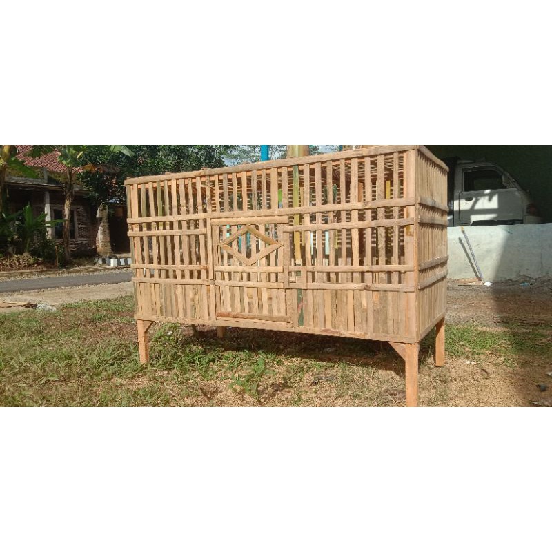 kandang ayam bambu bisa bongkar pasang