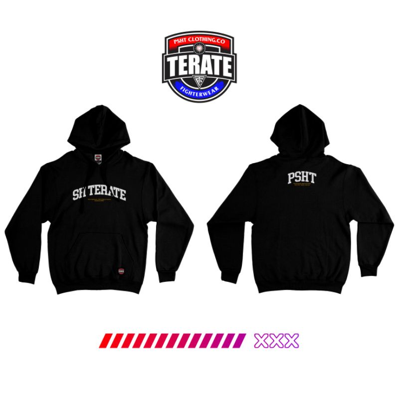 JAKET PSHT HITAM FLEECE SIMPLE JAKET SH TERATE DISTRO TERATE FIGHTERWEAR TFJ 80