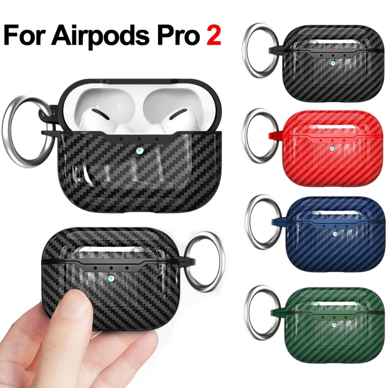 Soft Case TPU Motif Carbon Fiber Simple Ultra Tipis Anti Air Cover Airpods Pro 2