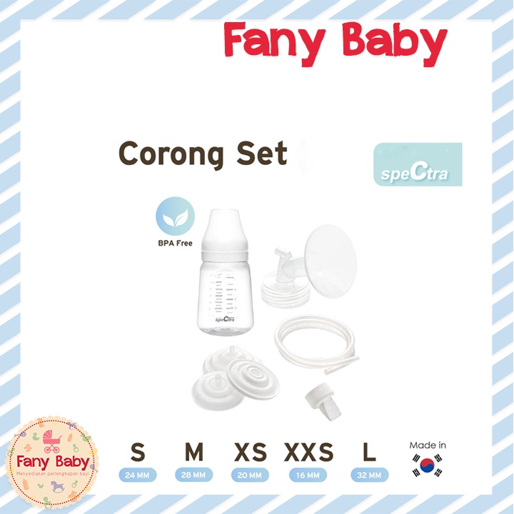 SPECTRA CORONG SET / PREMIUM BREAST SHIELD WN WITH PP BOTTLE