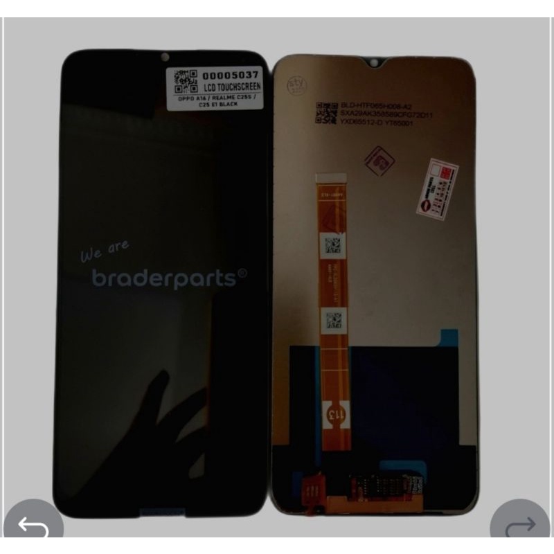 LCD TOUCHSCREEN OPPO A16/REALME C25S/C25 /OPPO A3S/A5 REALME 2/REALME C1 BLACK