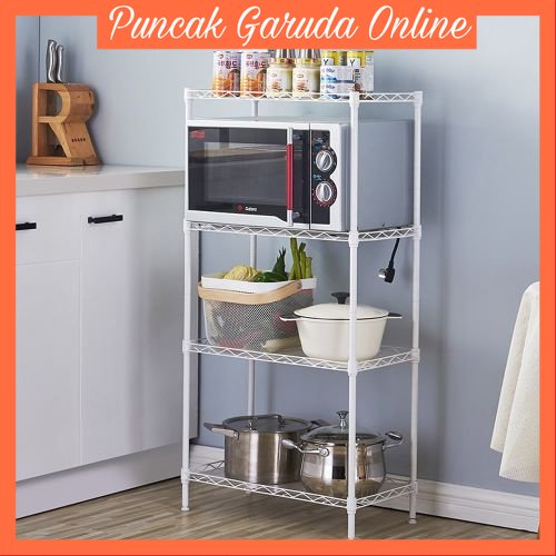 Krisbow Rak Besi 4 Tingkat - Putih