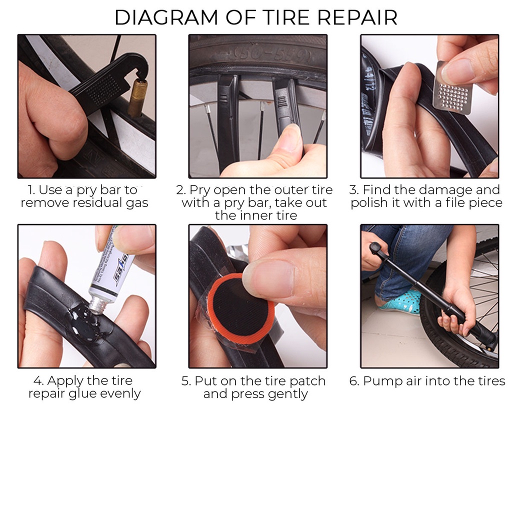 Alat Repair Sepeda/Tool Kit Bike/Multifunction Bicycle Tool Set/Alat Reparasi Ban Sepeda