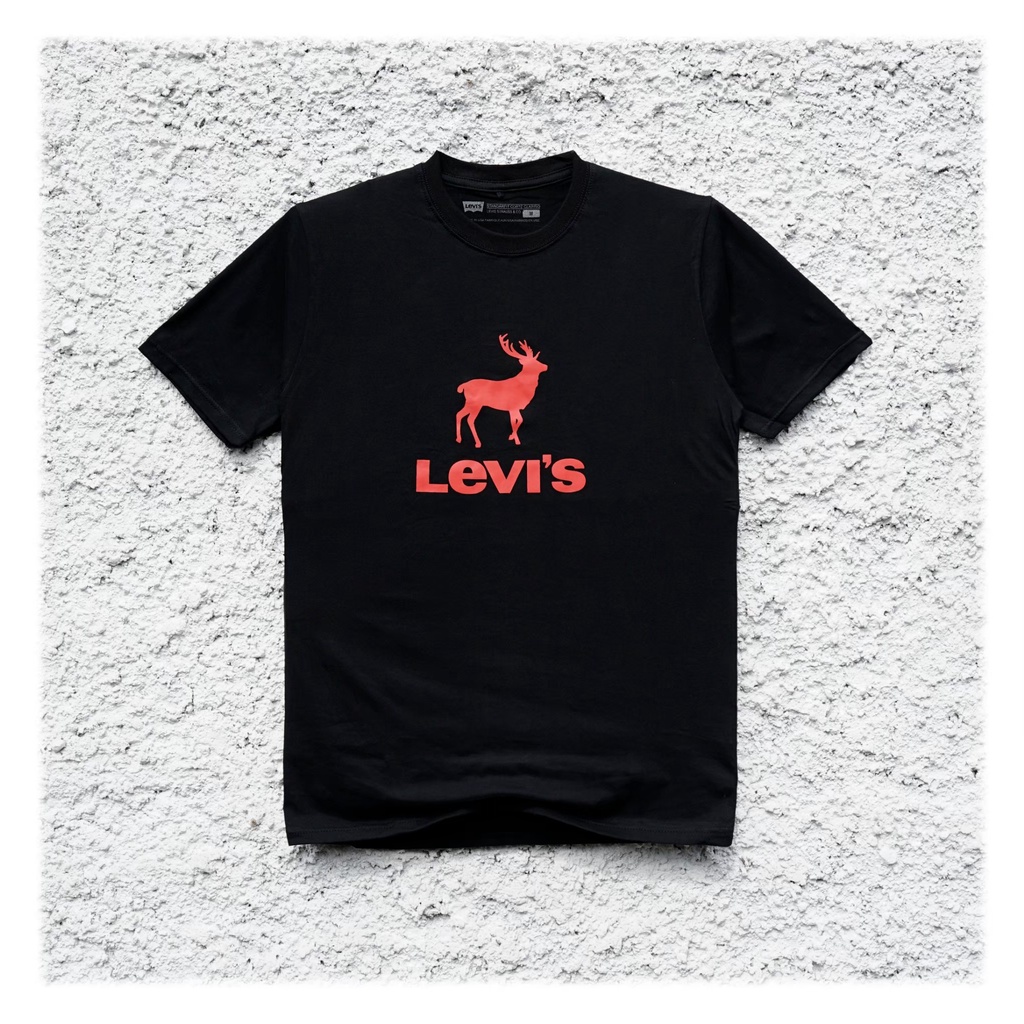 Kaos Levis Pria - Deer Black Tailed