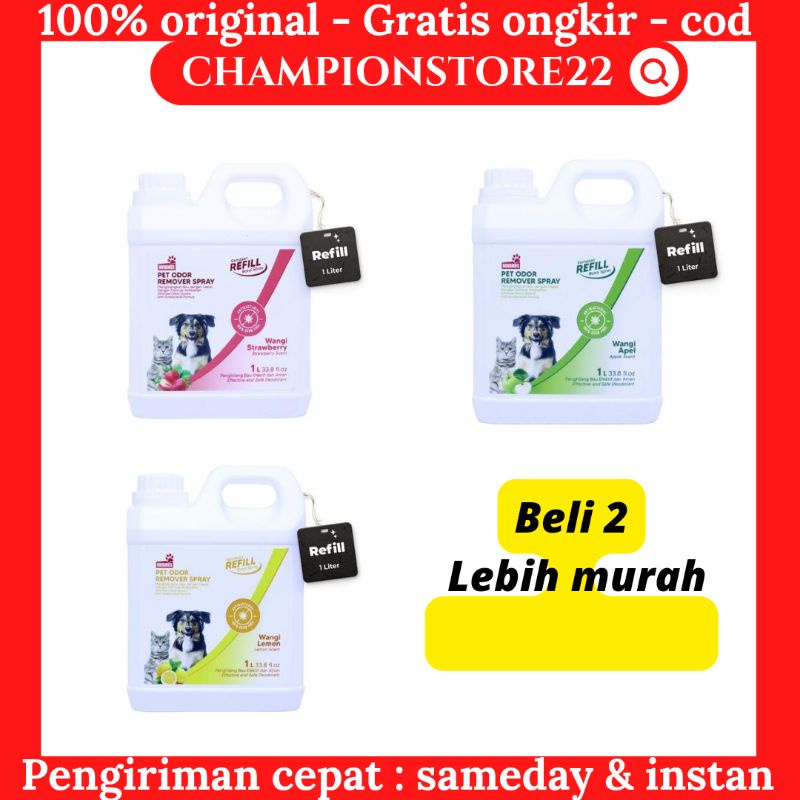 REFILL NOVAMOS ODOR REMOVER Isi Ulang Pengharum Kandang Kucing dan Anjing