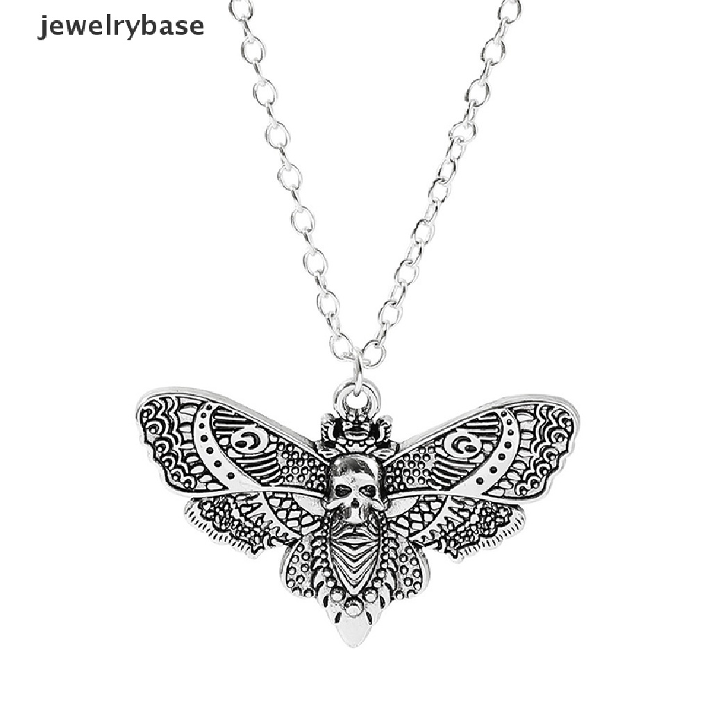 Kalung Rantai Panjang 18 Inchi Dengan Liontin Tengkorak / Butterfly / Emo / Gothik / Rock Untuk Wanita