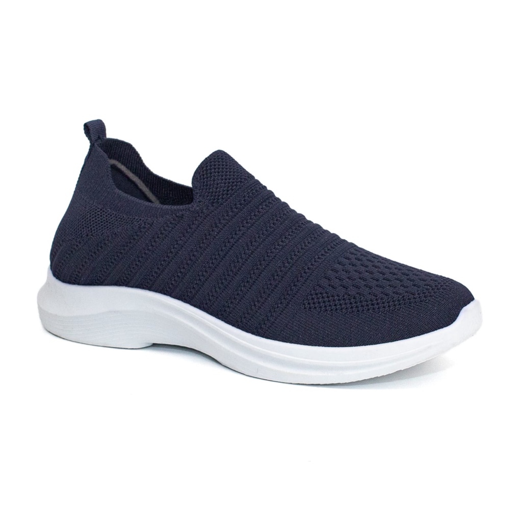 Sepatu Slip On Pria Rajut Import Sport Shoes Nyaman Ringan Model Terbaru SL933-W