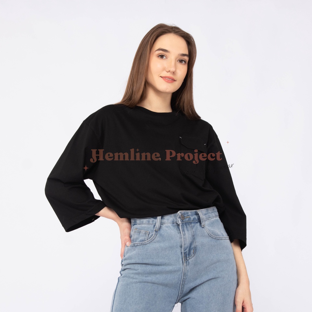 Haura Oversized Plain Top by Hemline Project