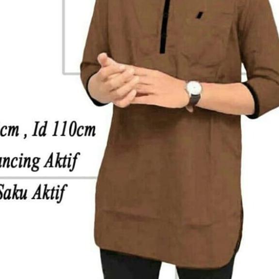 [KOKO TOMY BROWN SC] Koko pria katun coklat