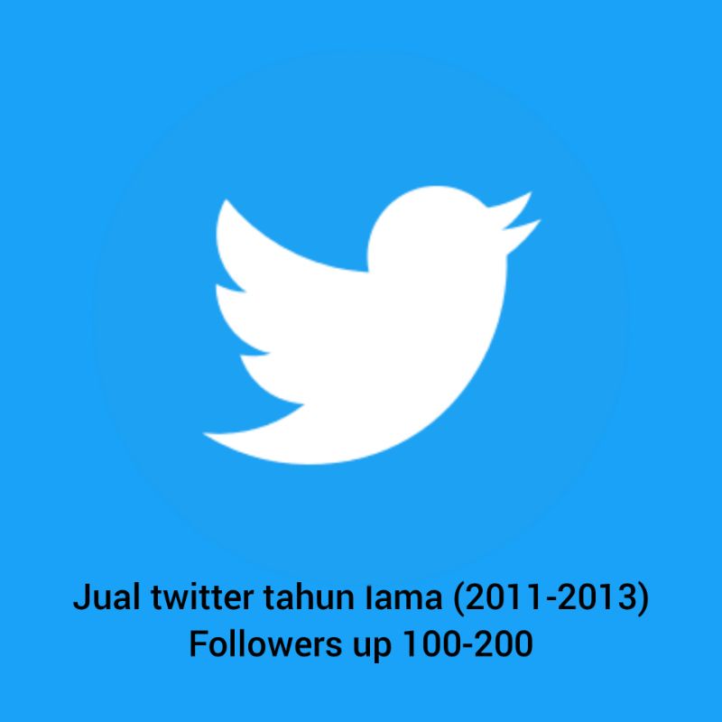 akun twitter berfollowers tahun lama (followers 100-200)