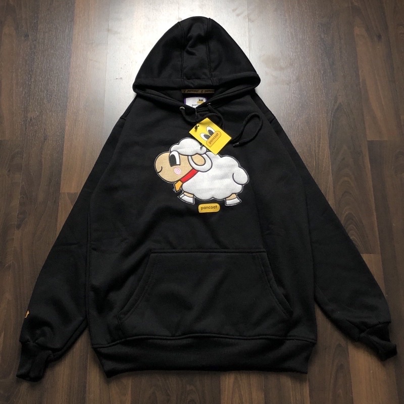 HOODIE JAKET PANCOAT BONUS TAS - SWEATER PANCOAT HITAM - PANCOAT KAMBING - PANCOAT MATA